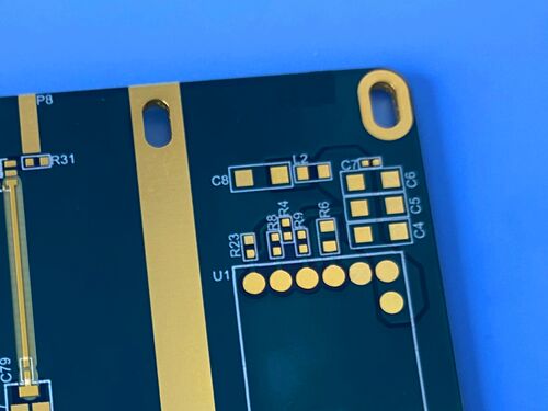 FR408HR PCB 6層 1.6mm 厚い青色 溶接マスク 浸水金