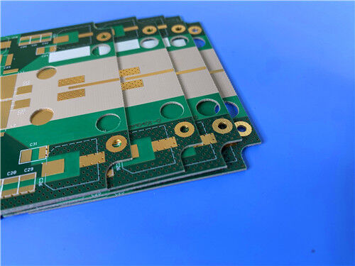 双面ロジャース RT/デュロイド 6202 PCB 0.6mm厚 ENIG仕上げ