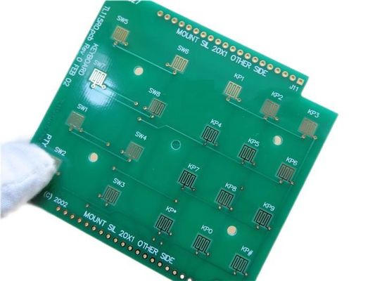 キーパッドPCBの緑のはんだのマスクとのTg170 FR-4で造られる堅い金のサーキット ボード