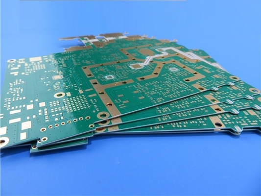 Double Sided RO4535 PCB Substrates 30mil With White Silkscreen And ENIG Surface Finish
