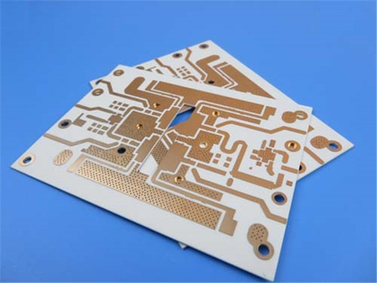 Rogers 32mil RO4003C ENIG PCB Via Filled By Resin And Capped