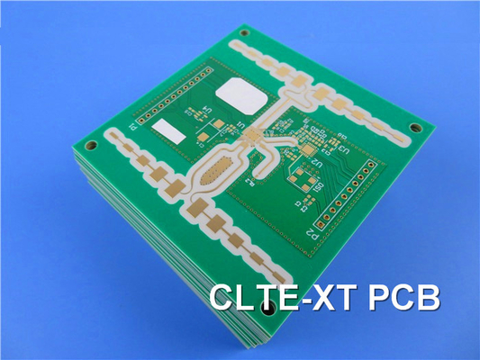 RF PCB On 30mil CLTE-XT Laminates Black Soldermask Immersion Tin