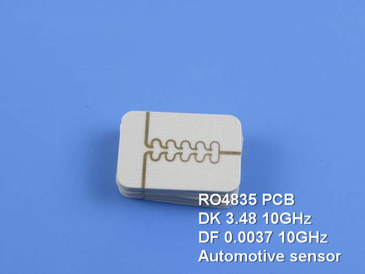 10mil RO4835 RF PCB 2-layer Circuit Blue Solder Mask Immersion Gold