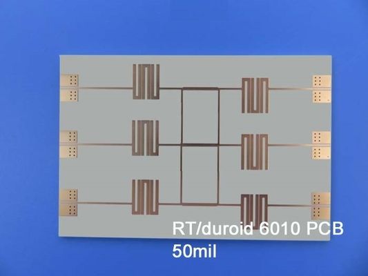 RT / デュロイド6010.2LM 2層PCBボード マイクロ波回路設計