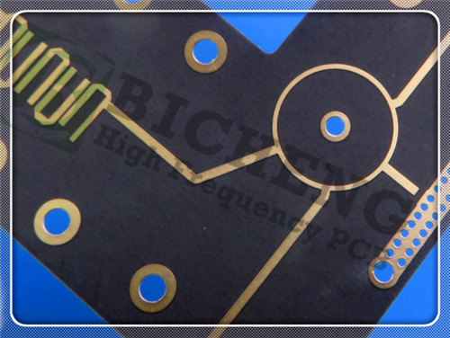 10mil RT duroid 5880 PCB Dual Layer Copper Filled Via