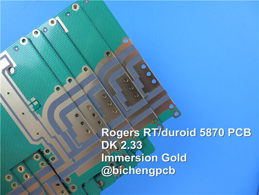ロジャースRT/Duroid 5870の白いシルクスクリーン0.4mm高周波PCBの設計OSP表面の終わりPCB