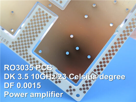 RO3035ロジャースPCB板10mil 0.254mmパッチのアンテナのためのDK3.5液浸の金