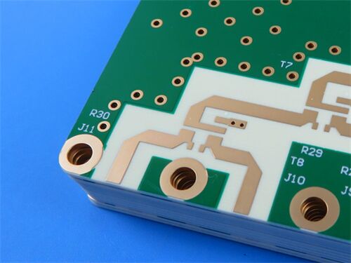 多層PCB RO4003C 1.155mm グリーン ソルダーマスク ホワイト シルクスクリーン