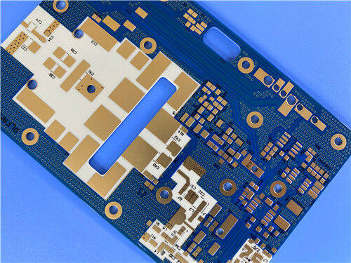 0.2mm RO4350B LoPro PCB 二層、青色はんだマスク付き