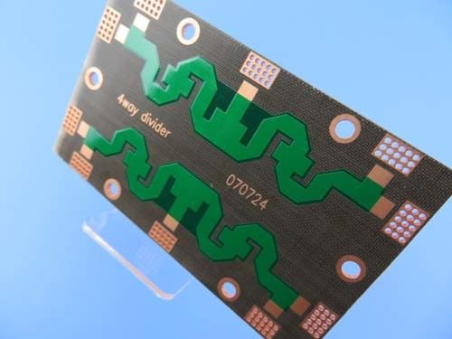 DK2.65 PTFEの倍はコンバイナー高いFrequancyのサーキット ボードのためのOSPそしてグリーン・マスクと味方した