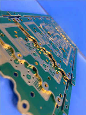 6層RO4350B & IT180A ハイブリッド基板 1.6mm厚 ブラインドビア & エッジメッキ 高周波基板