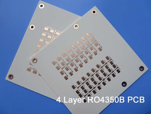 RO4350B 4は0.8mmの白いシルクスクリーンが付いている多層サーキット ボードを層にする
