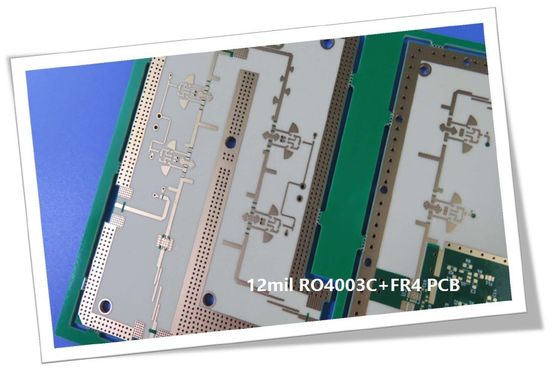 穴PCBのインピーダンス管理されたPCBを通って1.4mm RO4003CおよびFR4