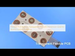 アクセス制御システム用透明PETフィルム上に構築されたフレキシブルPCB、イマージョン金めっき