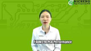 1.0mm F4BM220 上に構築された 2 層 PCB