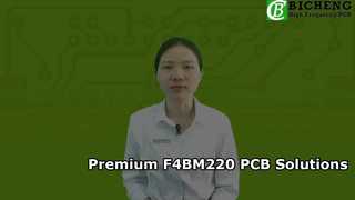 1.0mm F4BM220 上に構築された 2 層 PCB